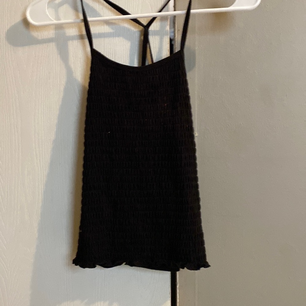 Black tank top